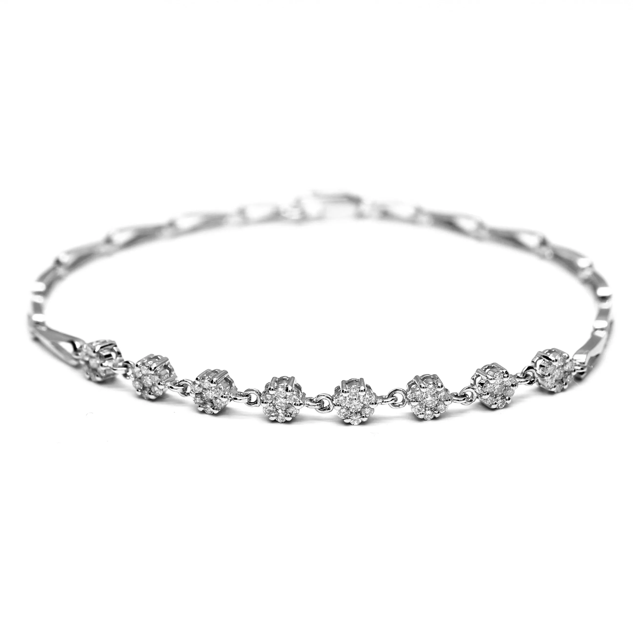 18K White Gold & Diamond Bracelet