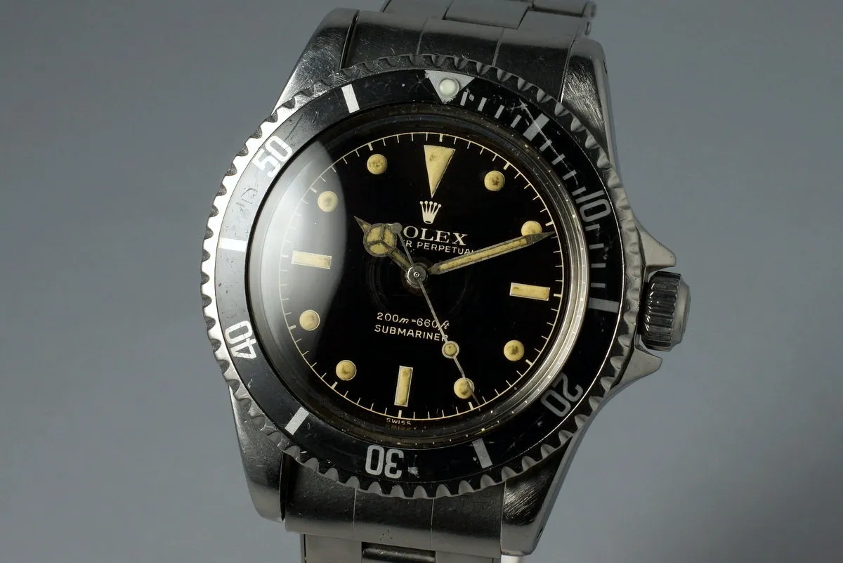 1960’s Rolex Submariner 5512 PCG Gilt Chapter Ring Dial