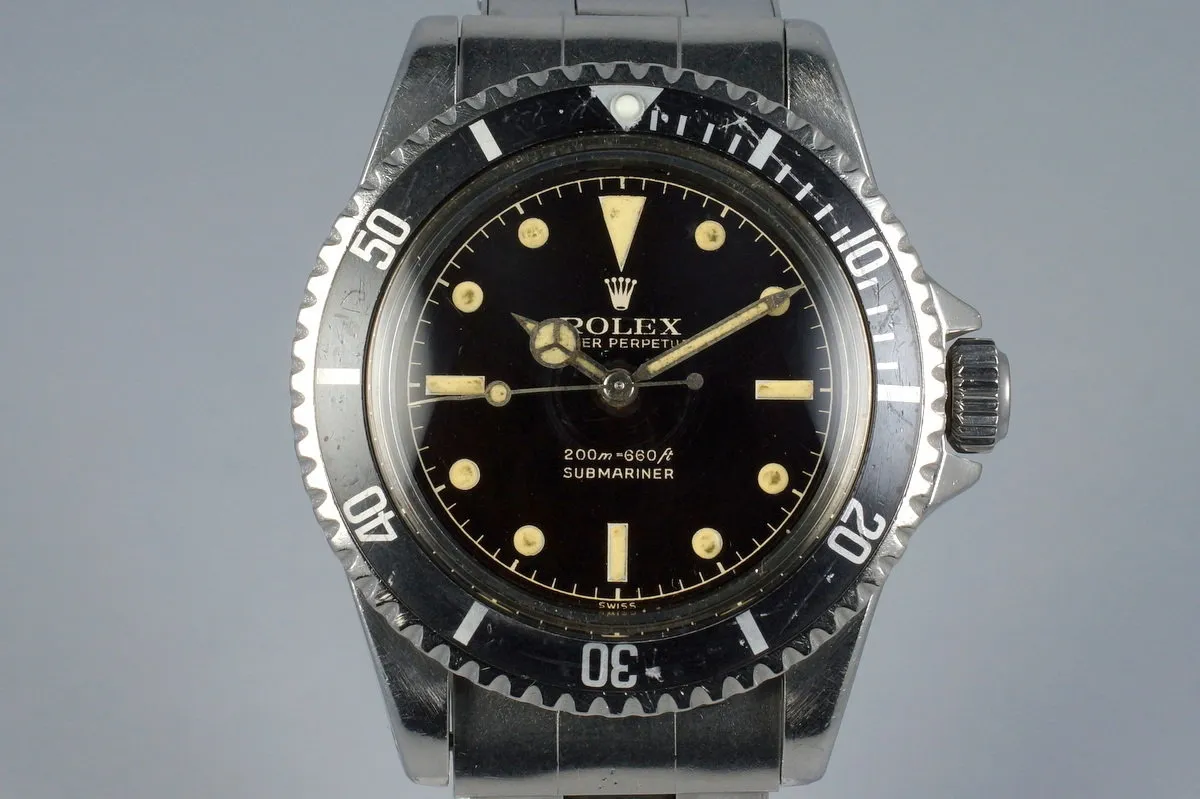 1960’s Rolex Submariner 5512 PCG Gilt Chapter Ring Dial