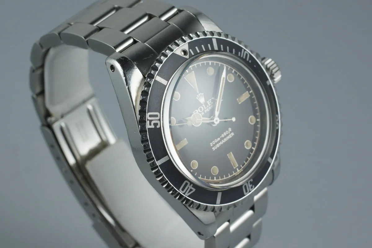 1962 Rolex Submariner 5512 PCG with Gilt Glossy Chapter Ring Chocolate Tropical Dial