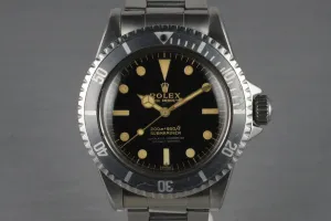 1963 Rolex Submariner 5512 Gilt Underline Dial