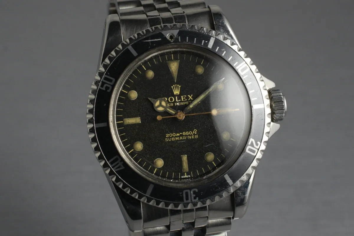 1963 Rolex Submariner 5513 Gilt Underline Dial