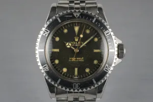 1963 Rolex Submariner 5513 Gilt Underline Dial