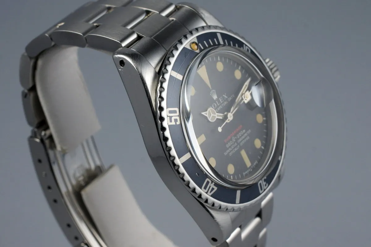 1972 Rolex Red Submariner 1680 Mark V Dial