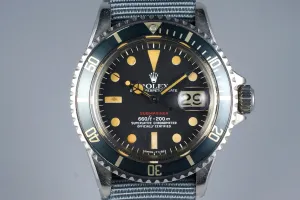 1972 Rolex Red Submariner 1680 Mark VI Dial