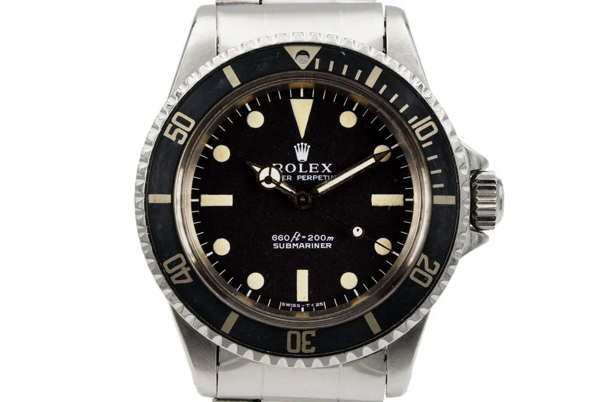 1972 Rolex Submariner 5513 with 'Non-Serif' Dial