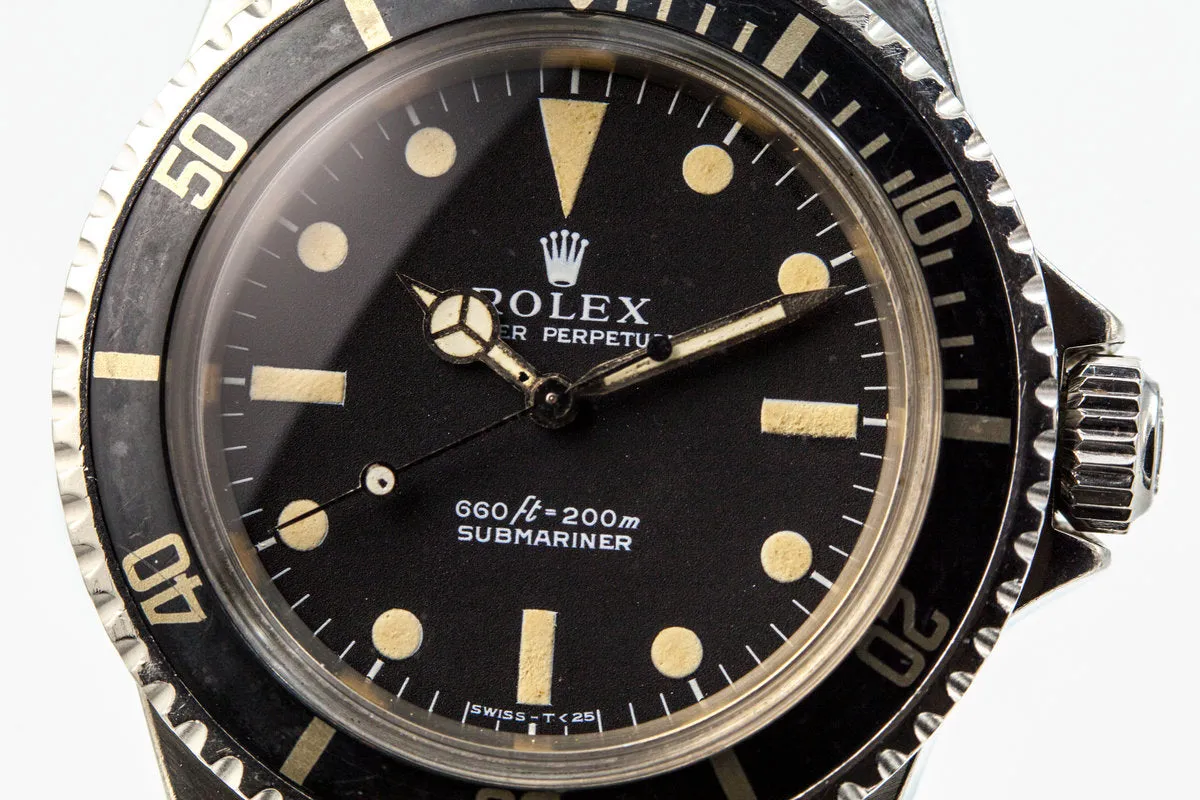 1972 Rolex Submariner 5513 with 'Non-Serif' Dial