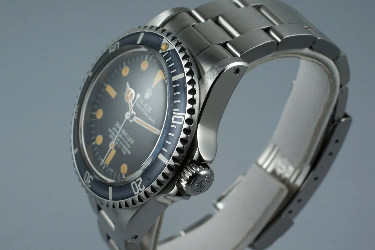 1978 Rolex Sea Dweller 1665 Rail Dial with Box and Accessories