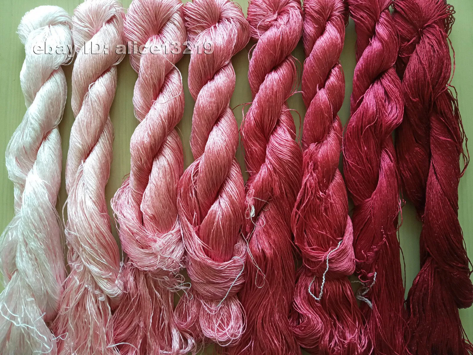 8bundles 100%real mulberry silk,hand-dyed embroidery silk floss/thread N35