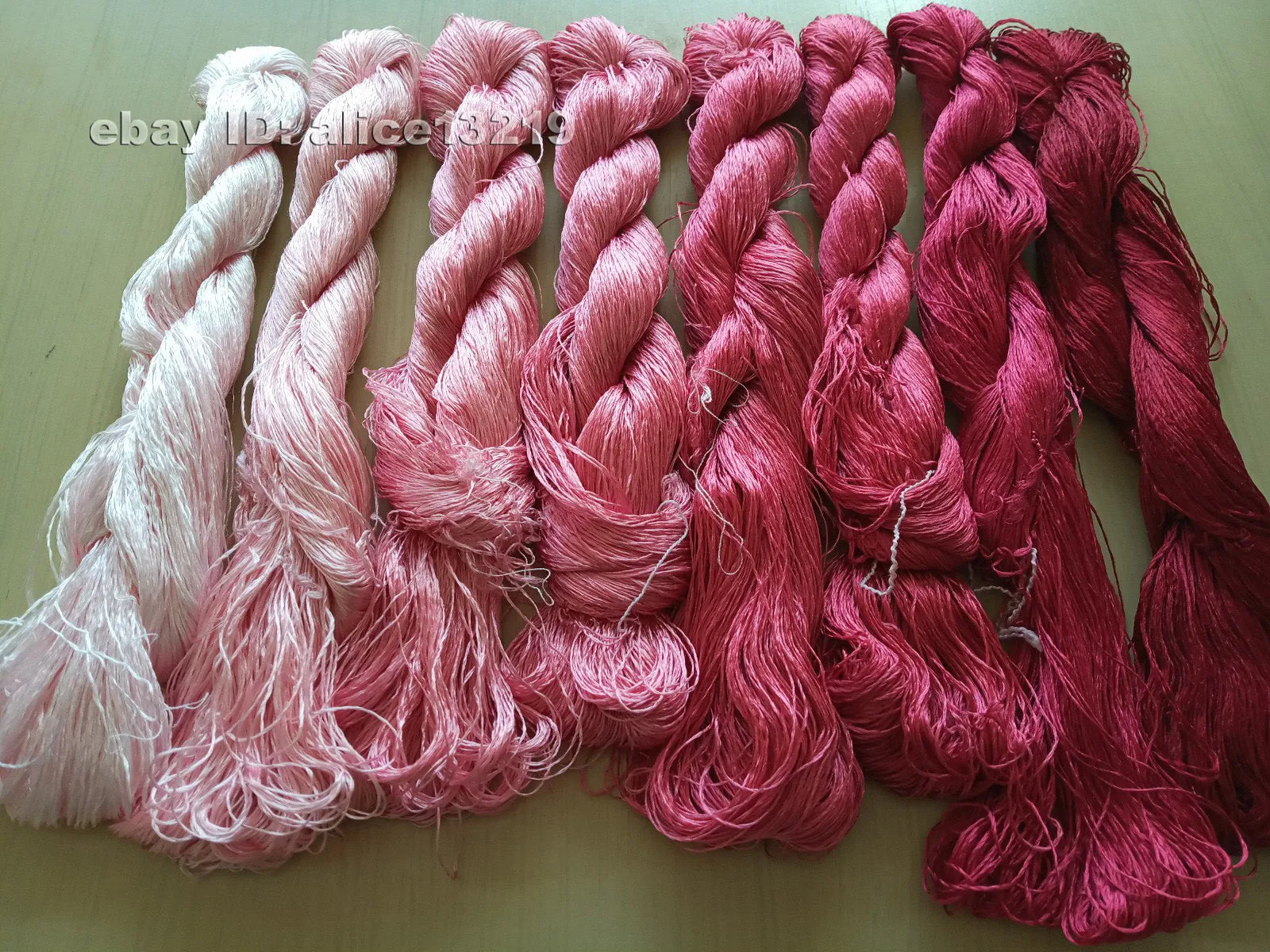 8bundles 100%real mulberry silk,hand-dyed embroidery silk floss/thread N35