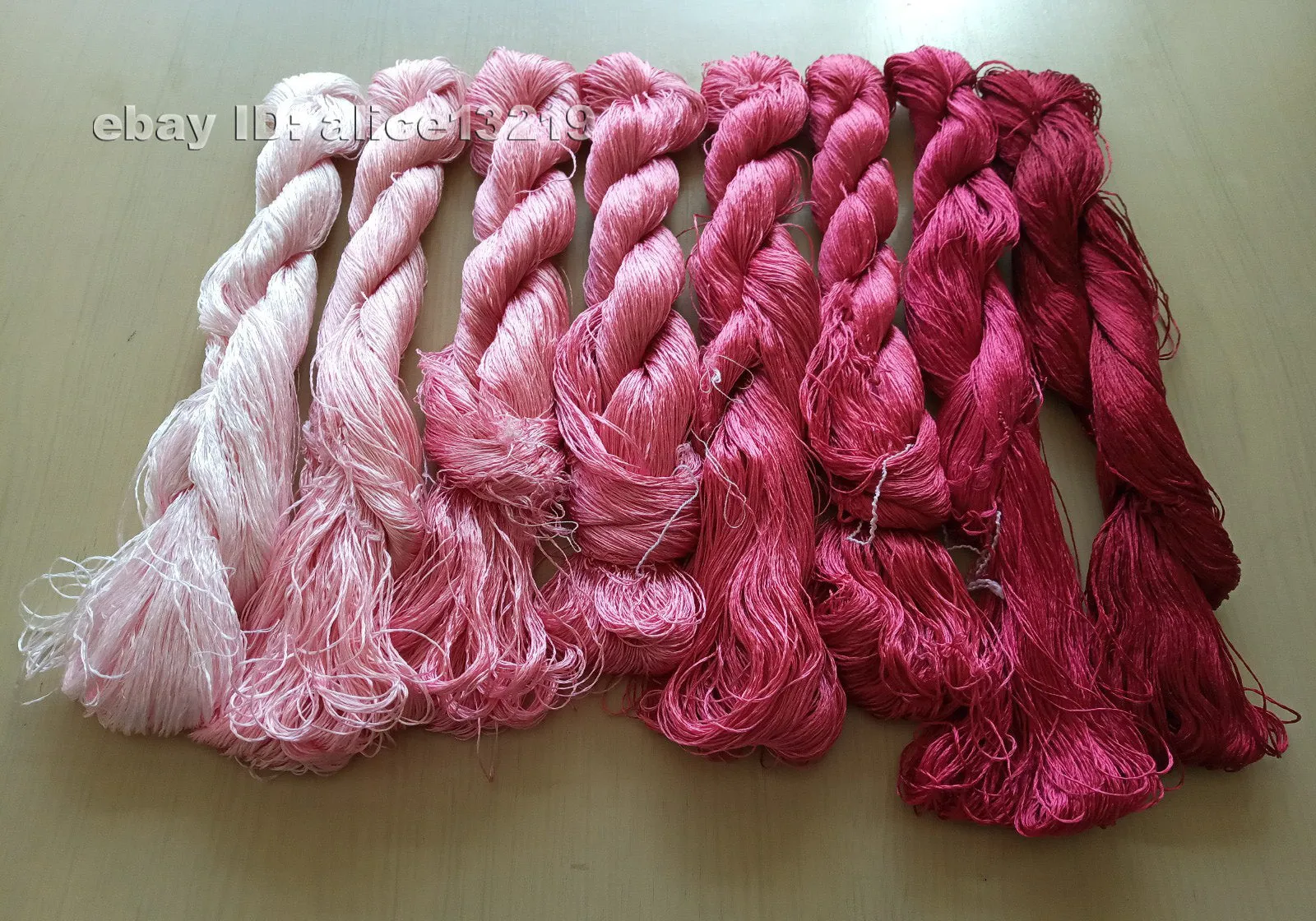 8bundles 100%real mulberry silk,hand-dyed embroidery silk floss/thread N35