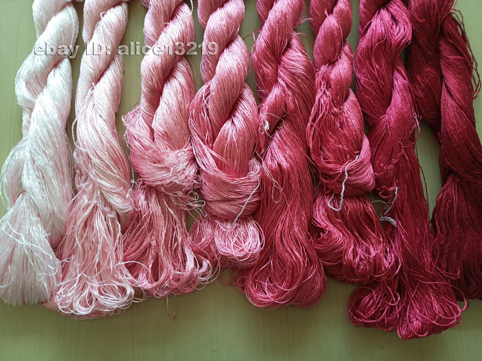 8bundles 100%real mulberry silk,hand-dyed embroidery silk floss/thread N35