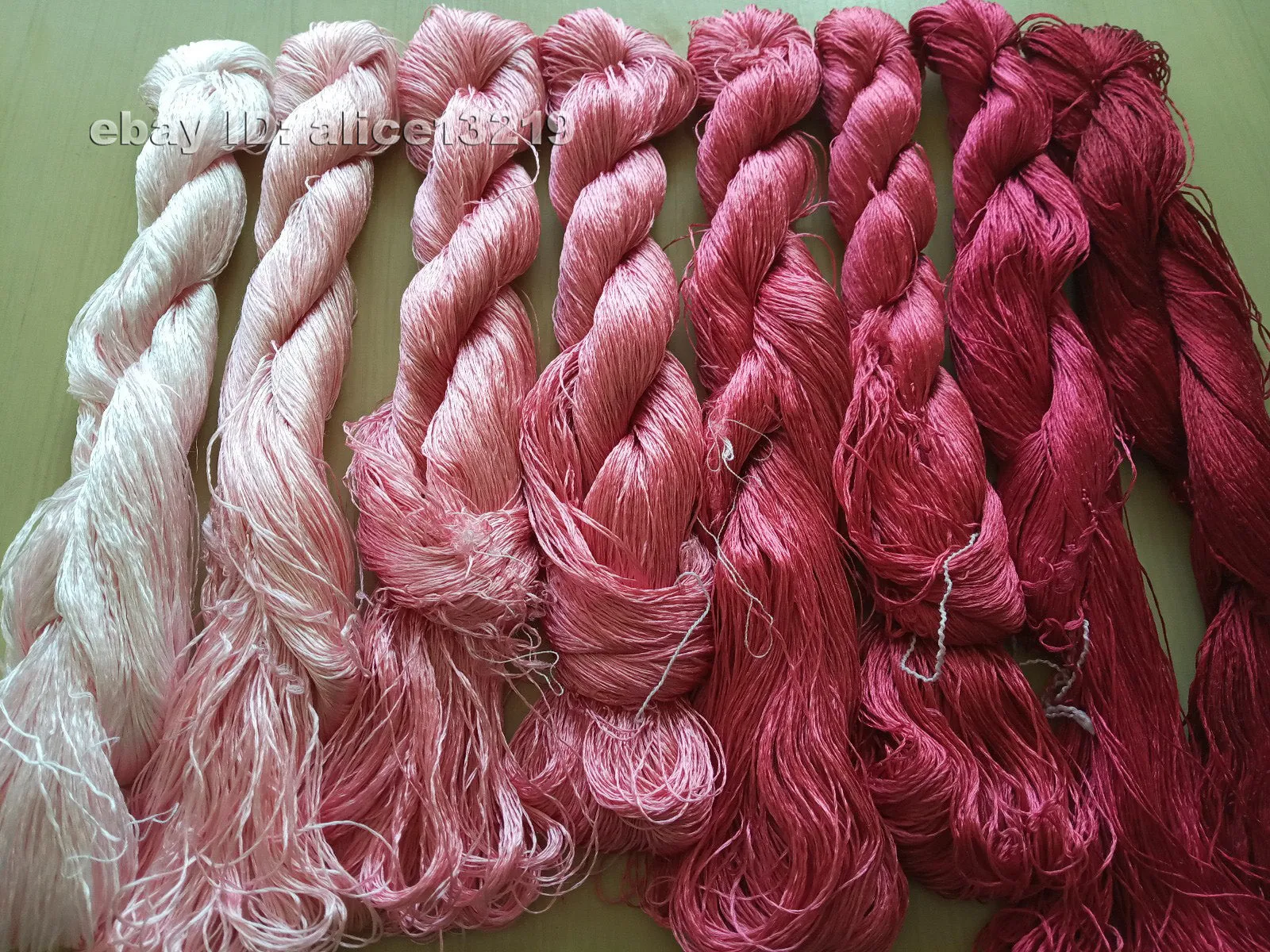 8bundles 100%real mulberry silk,hand-dyed embroidery silk floss/thread N35