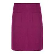 A-Line Boiled Wool Skirt