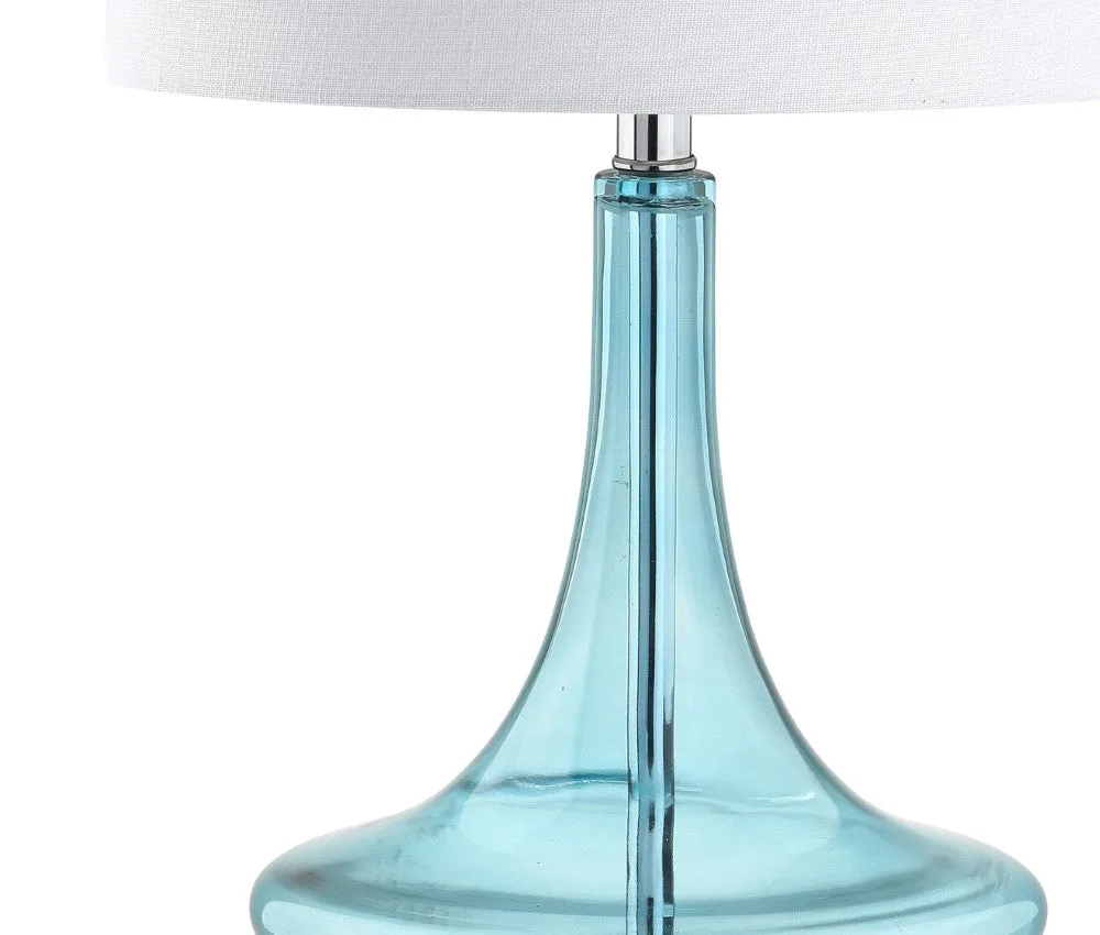 Ace 25.5" Glass Teardrop LED Table Lamp, Set of 2