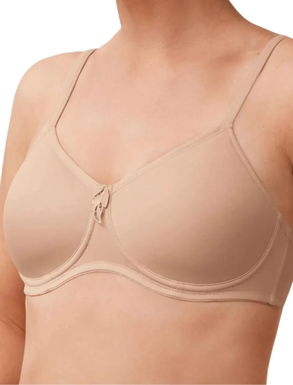 Amoena Lara Bra Wire Free Padded Mastectomy Bra, Sand | Beige Amoena Mastectomy Bra