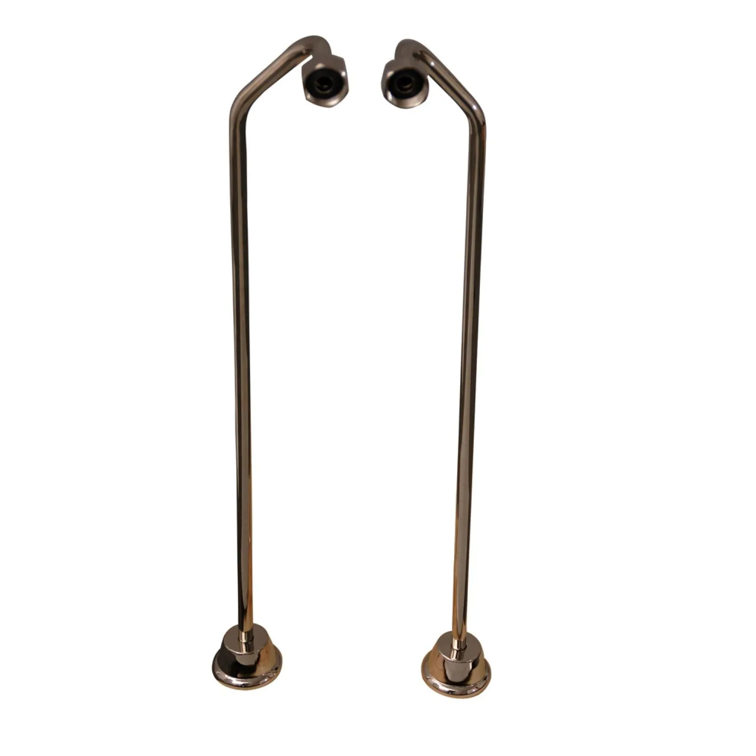 Antonio 55" Cast Iron Roll Top Tub Kit-Polished Nickel Accessories