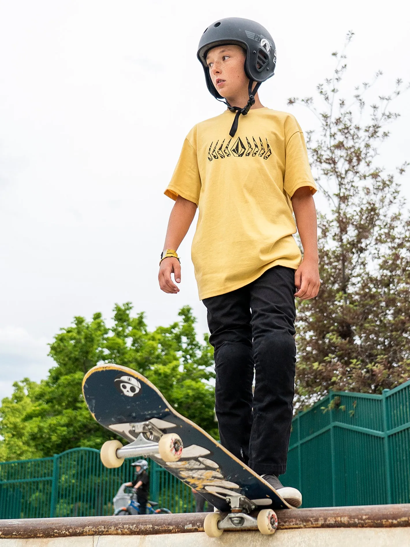 Big Boys Phaset Short Sleeve Tee - Golden Mustard