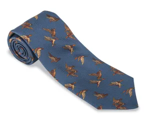 Blue Brookside Ducks Necktie - F5333