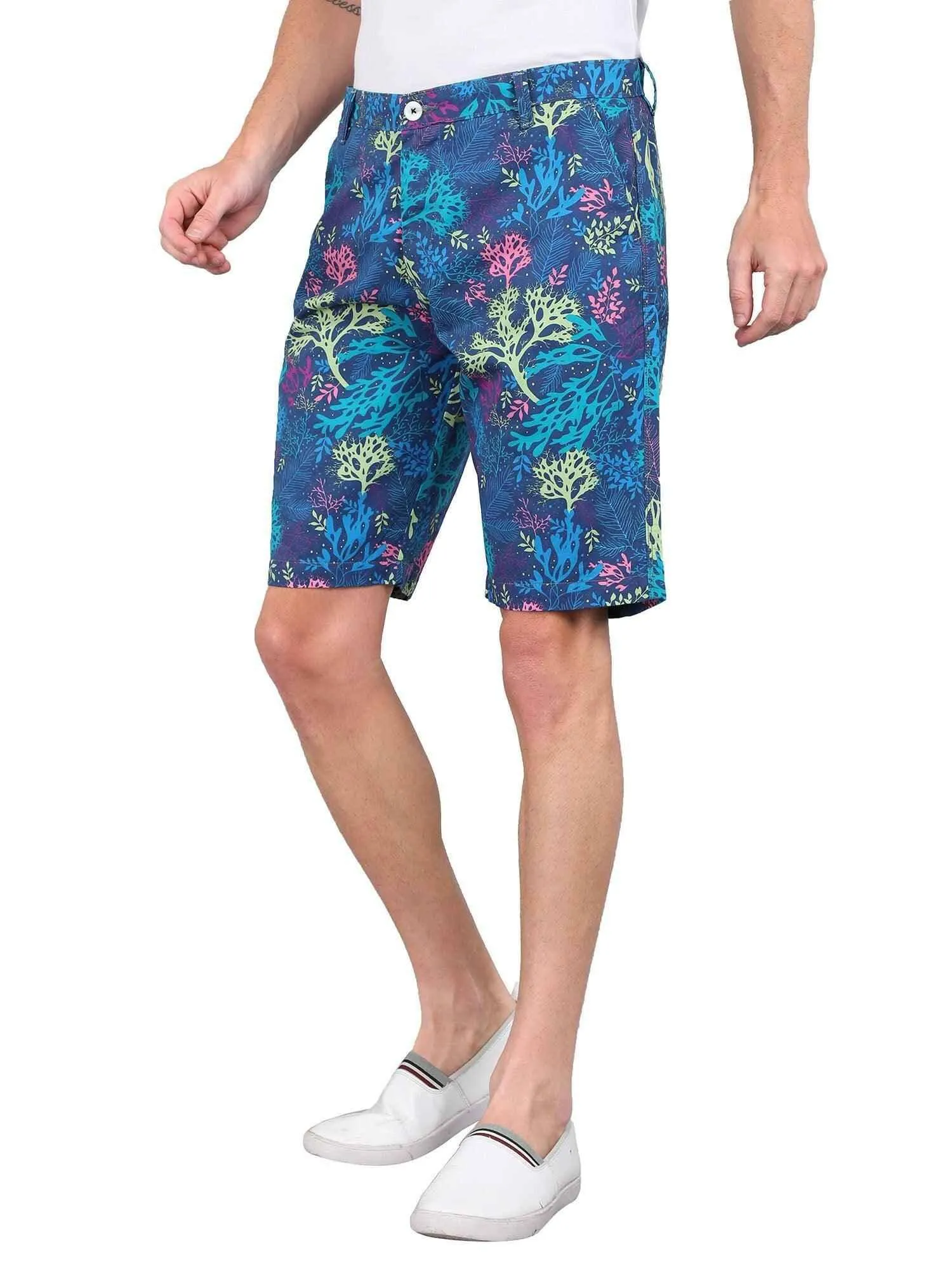 Blue Forest Digital Printed Cotton Men's Shorts