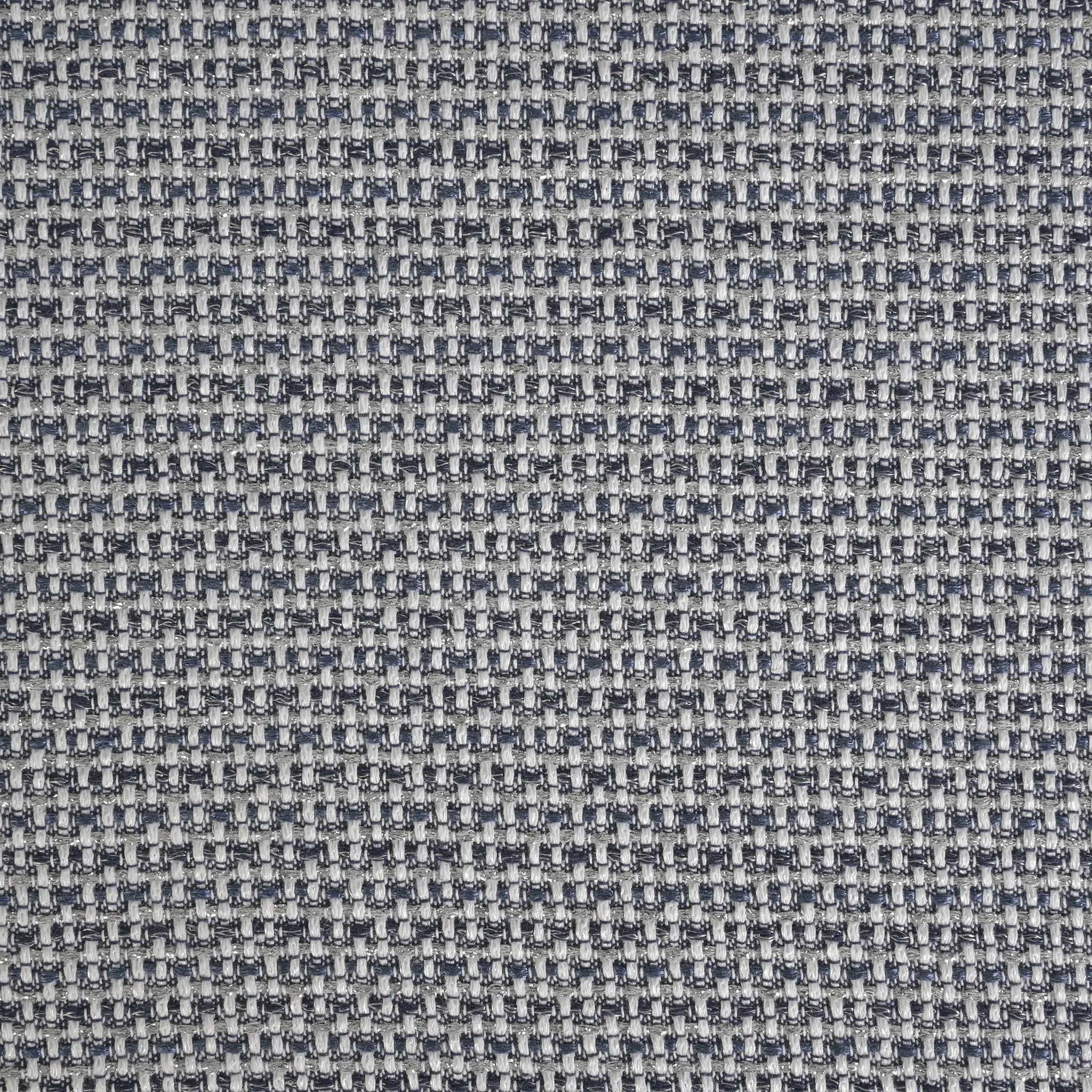 Blue Shiny Tweed Fabric 1199