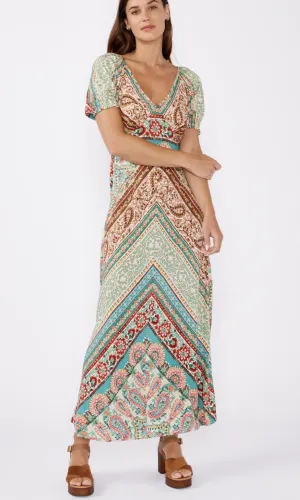 Bohemian V-Neck Maxi Dress