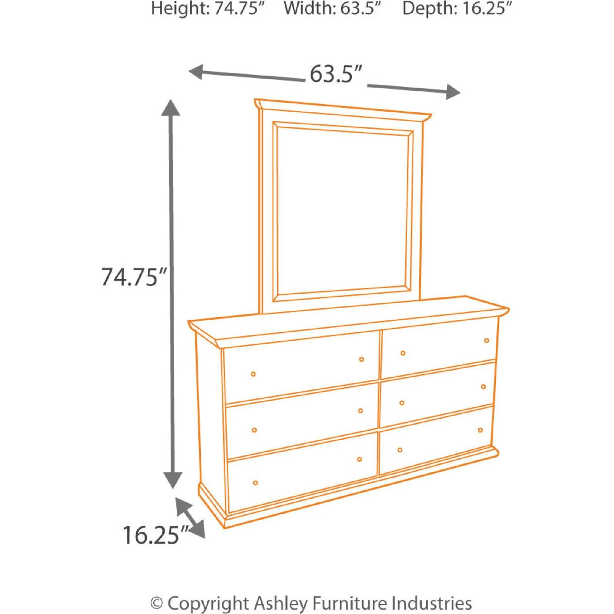 Bostwick Shoals Dresser and Mirror