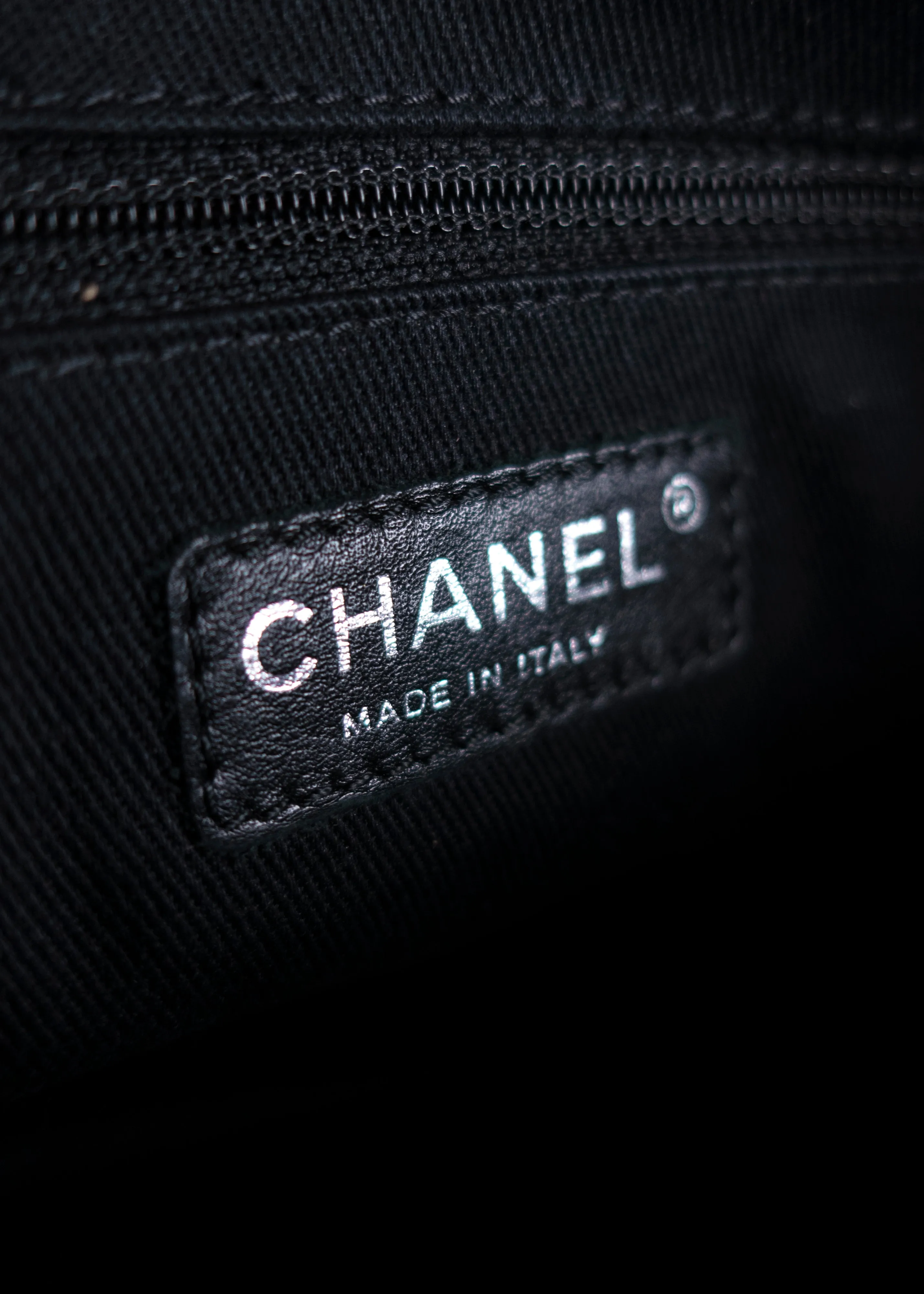 Chanel Perforated Calfskin Large Up In The Air Flap Black