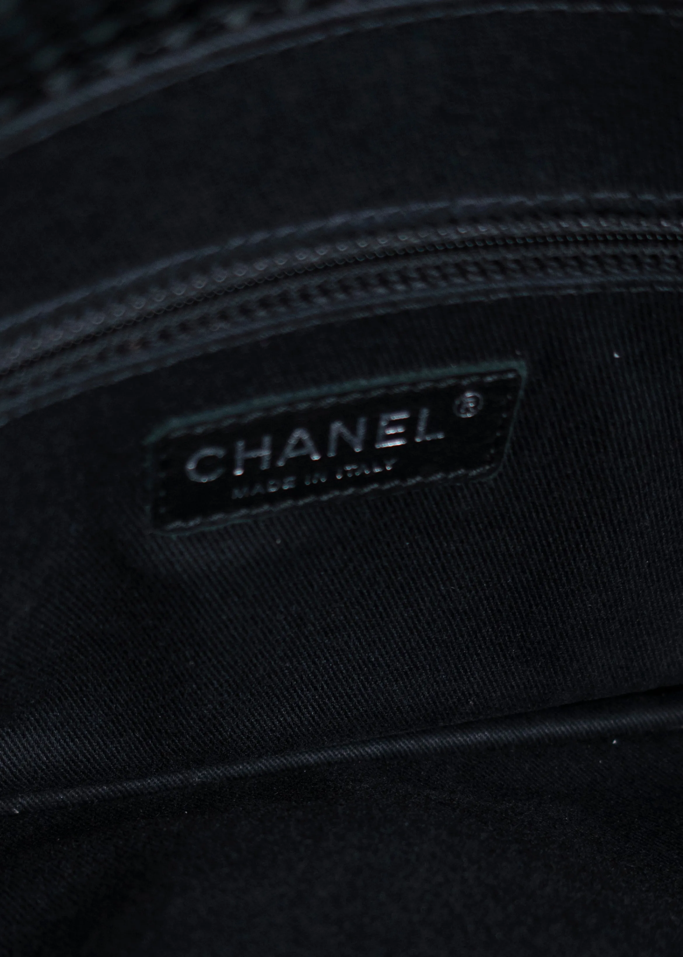 Chanel Perforated Calfskin Large Up In The Air Flap Black