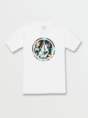 Circle Stone Fill Short Sleeve Tee - White Combo