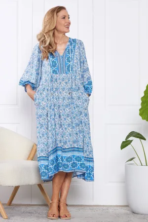 Constance Dress - Morocco Blue