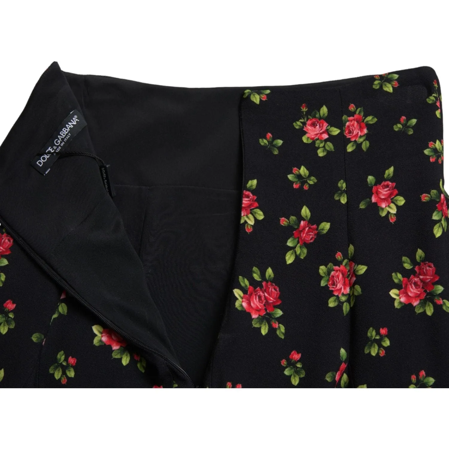 Dolce & Gabbana Floral A-Line Mini Skirt with High Waist