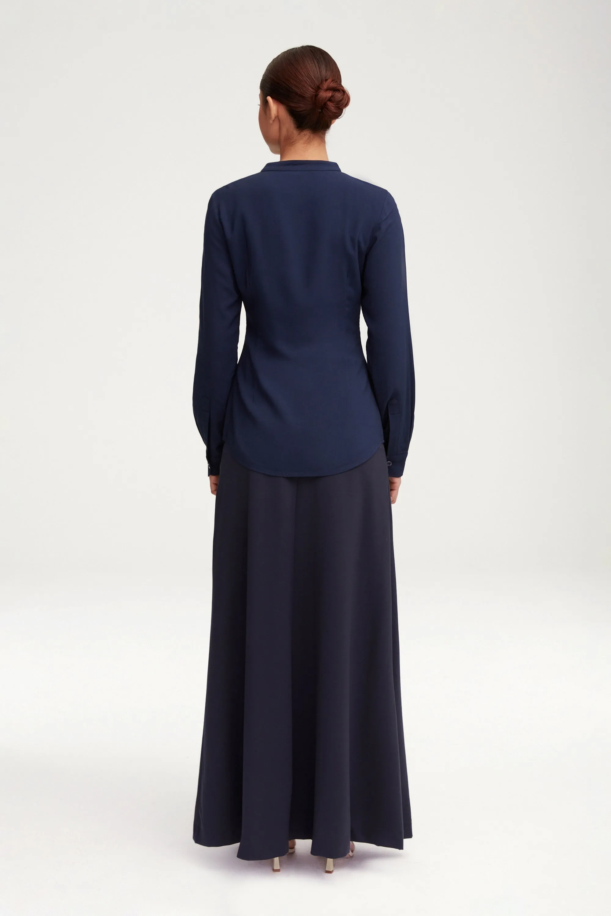 Essential Jersey A-Line Maxi Skirt - Navy Blue