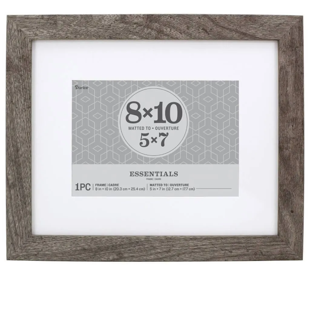 Essentials Gray Picture Frame: 8 x 10 Inches