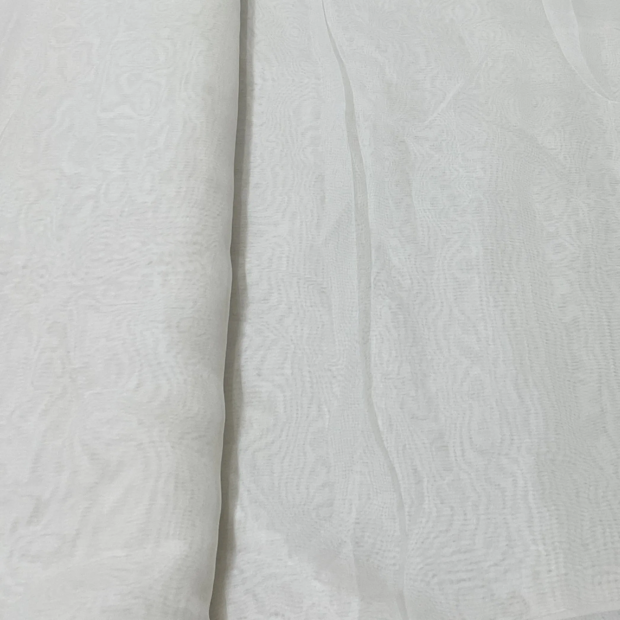 Exclusive Ivory Solid Organza Fabric