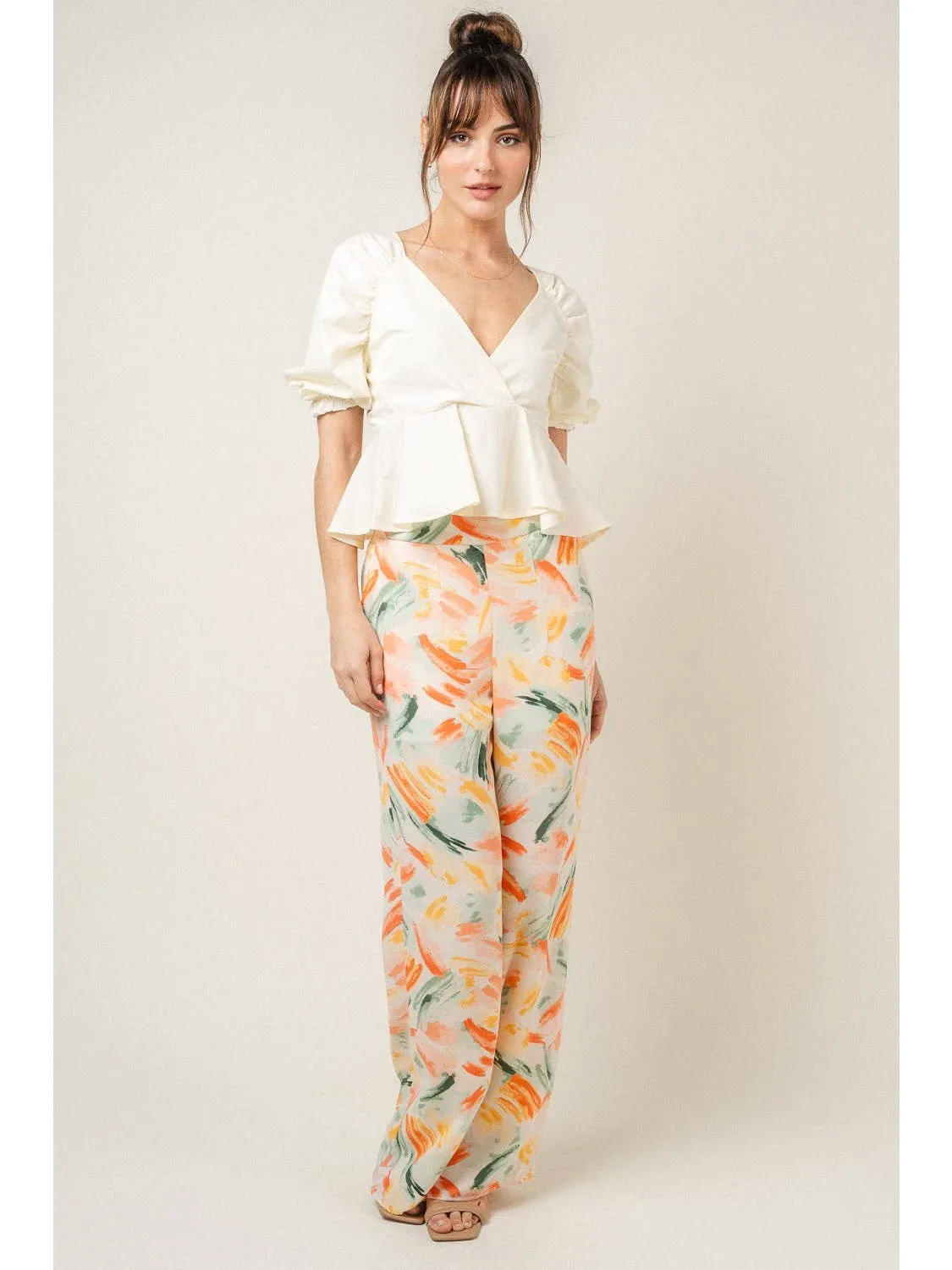 Fore-Printed Pants