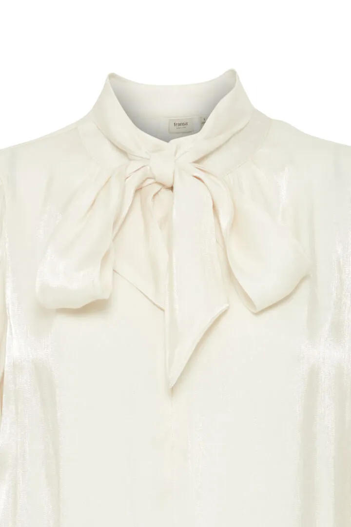 Fransa Pussy Bow Blouse white 206149491