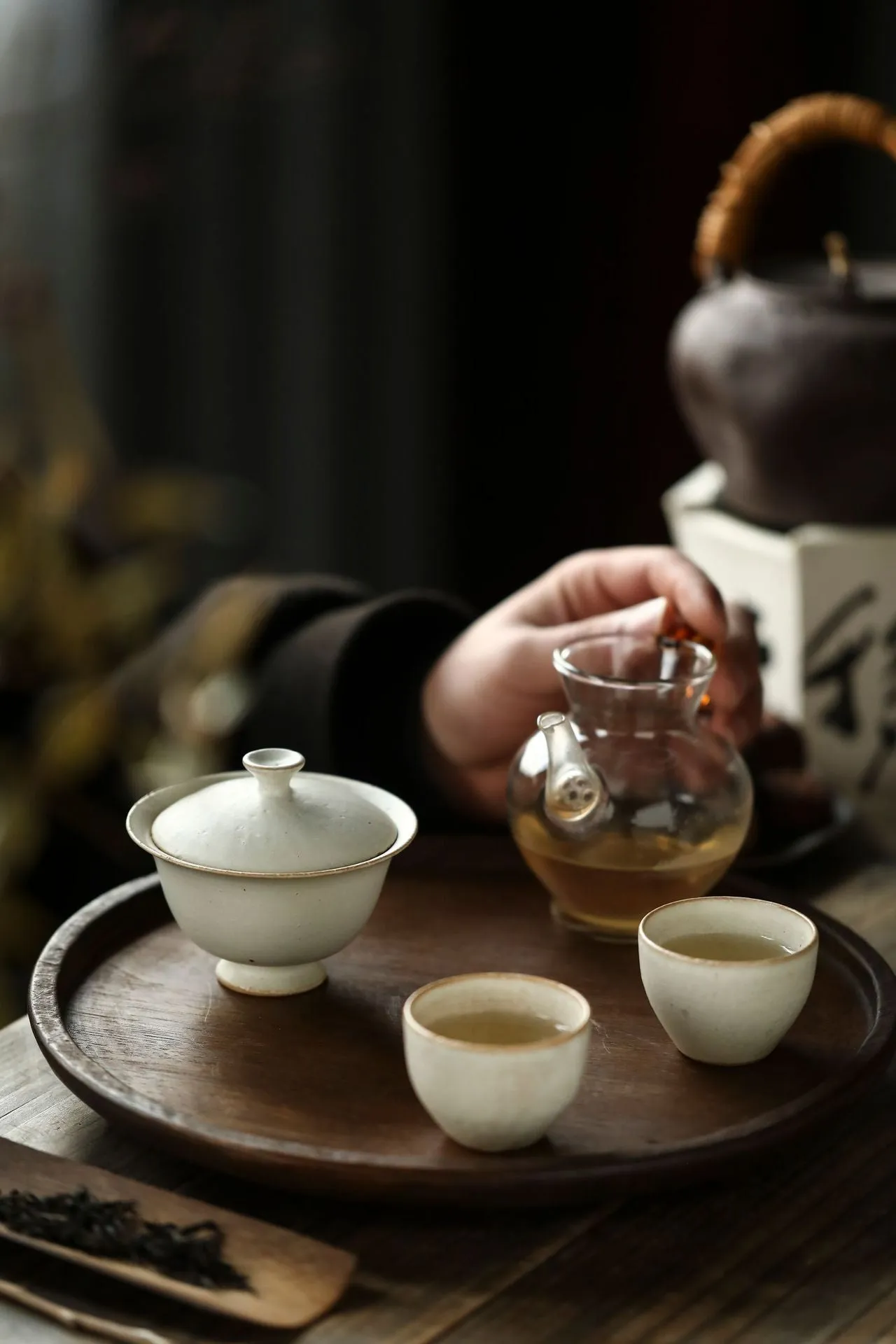 Gohobi Jingdezhen Artisan Japanese-Style High-Footed Gaiwan