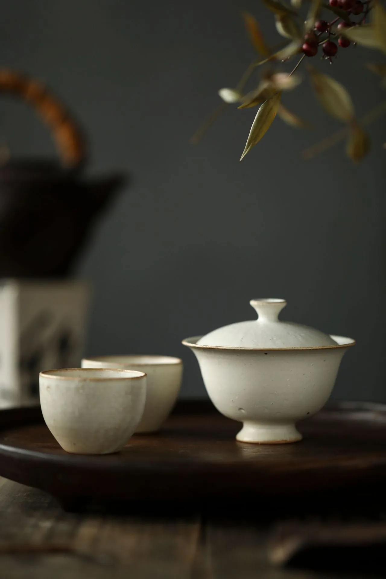 Gohobi Jingdezhen Artisan Japanese-Style High-Footed Gaiwan