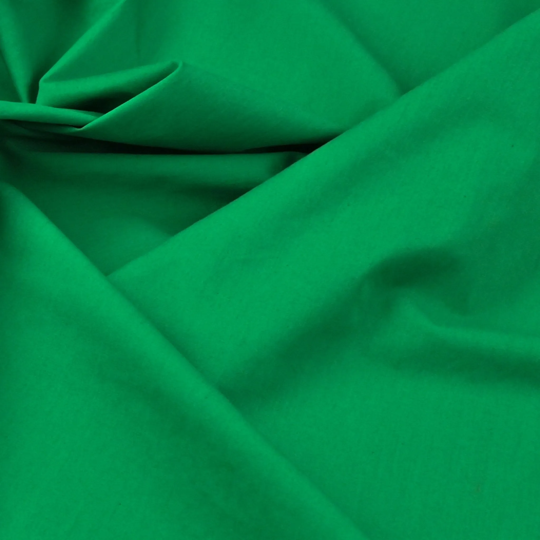 Green Stretch Cotton Fabric 99563