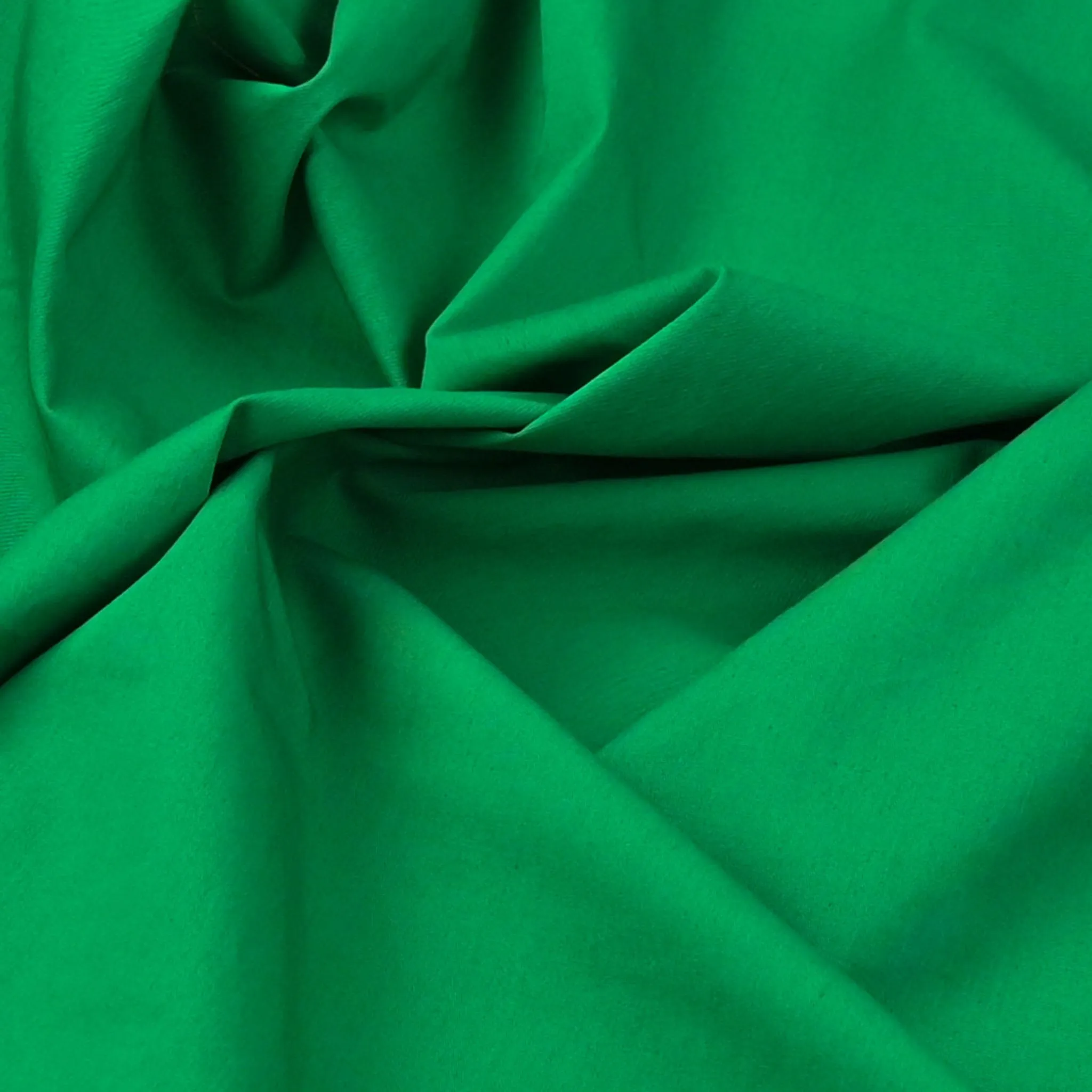 Green Stretch Cotton Fabric 99563