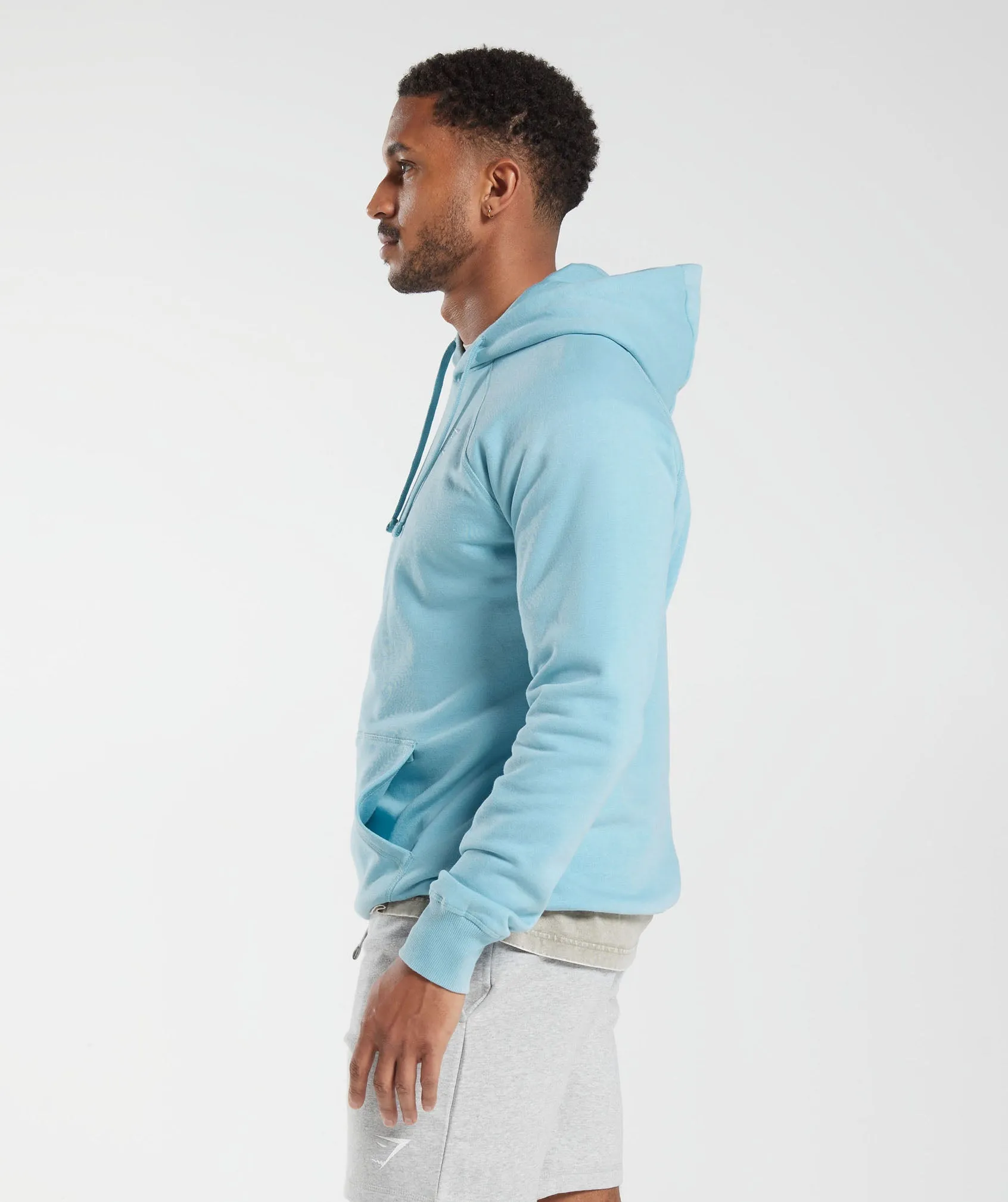 Gymshark Crest Hoodie - Iceberg Blue