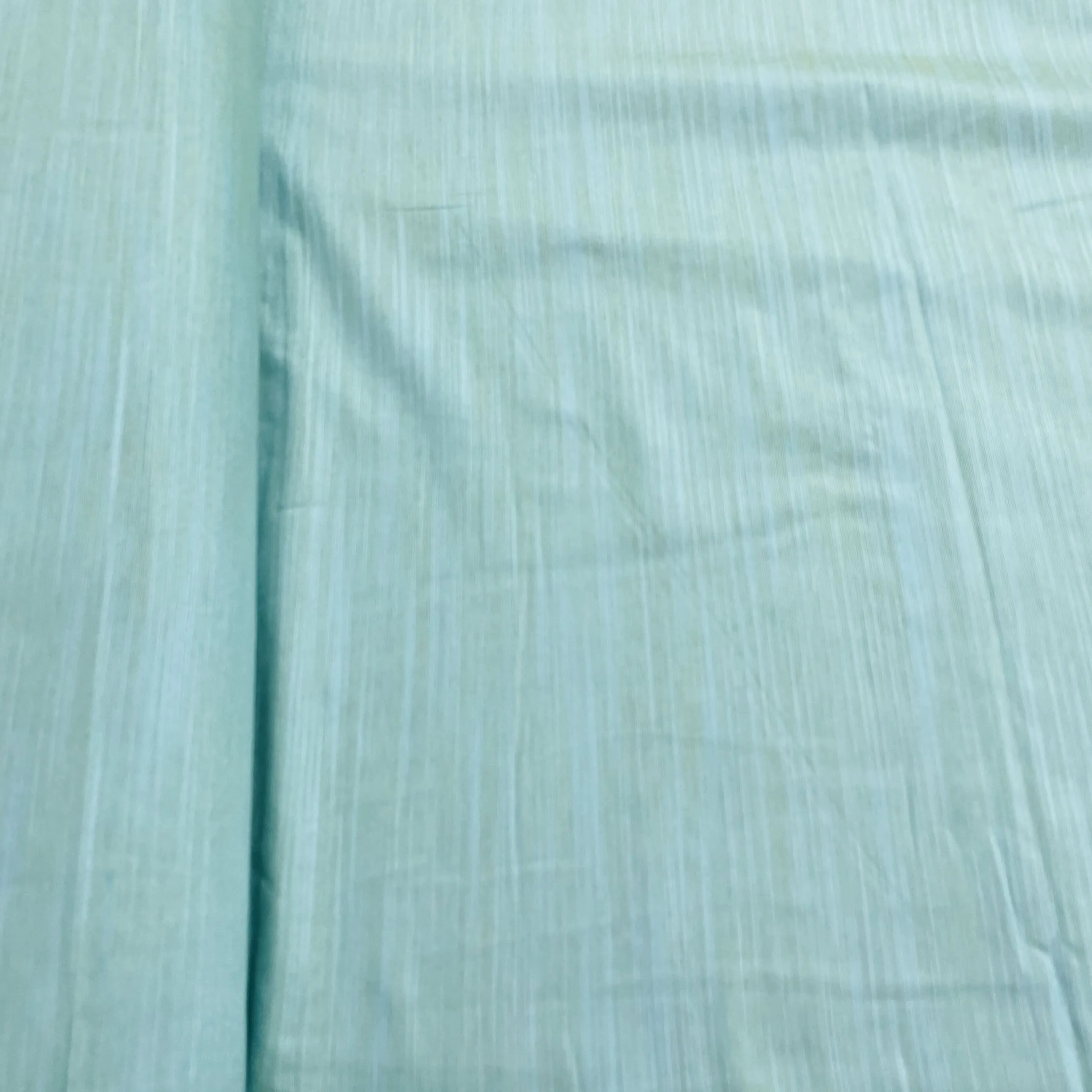 Light Green Solid Banarasi Cotton Slub Fabric