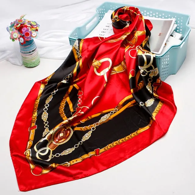 Luxury Square Muslimah Silk Hijab