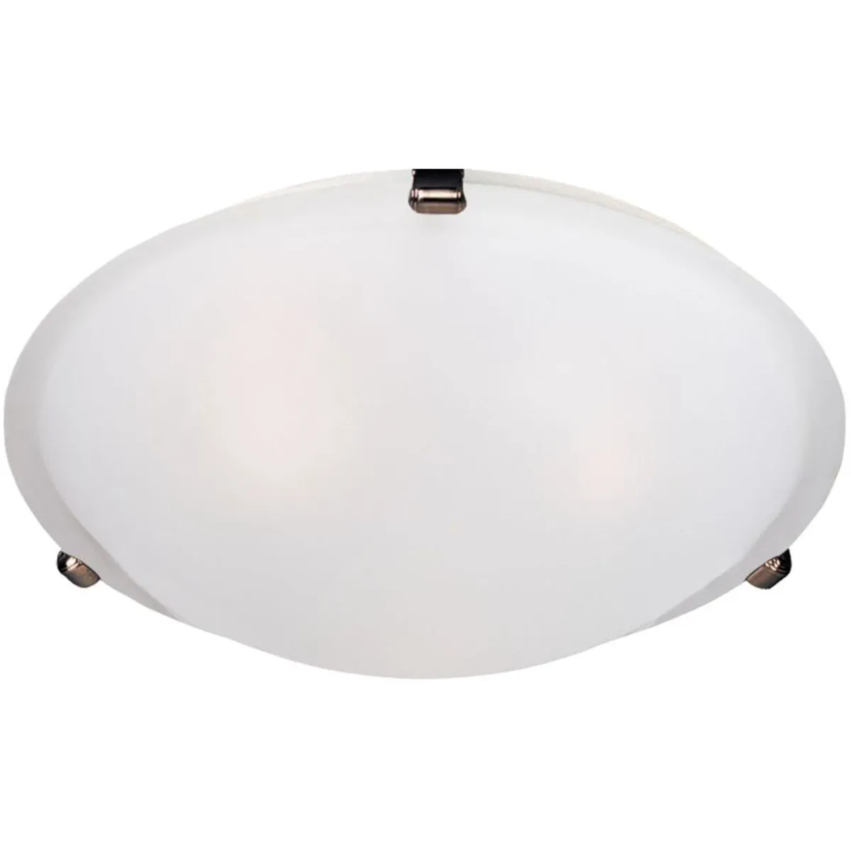 Malaga 13 in. 2 Lights Flush Mount Bronze finish Frosted Glass