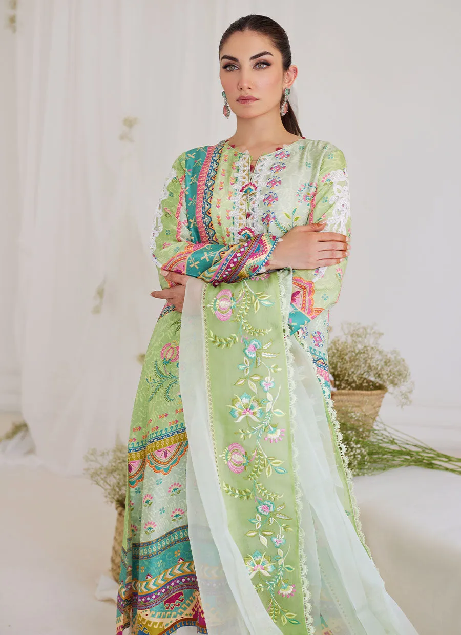 Marta Apple Green Shirt And Dupatta