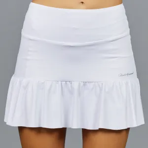 Meadow Mid Gather Skort (white)