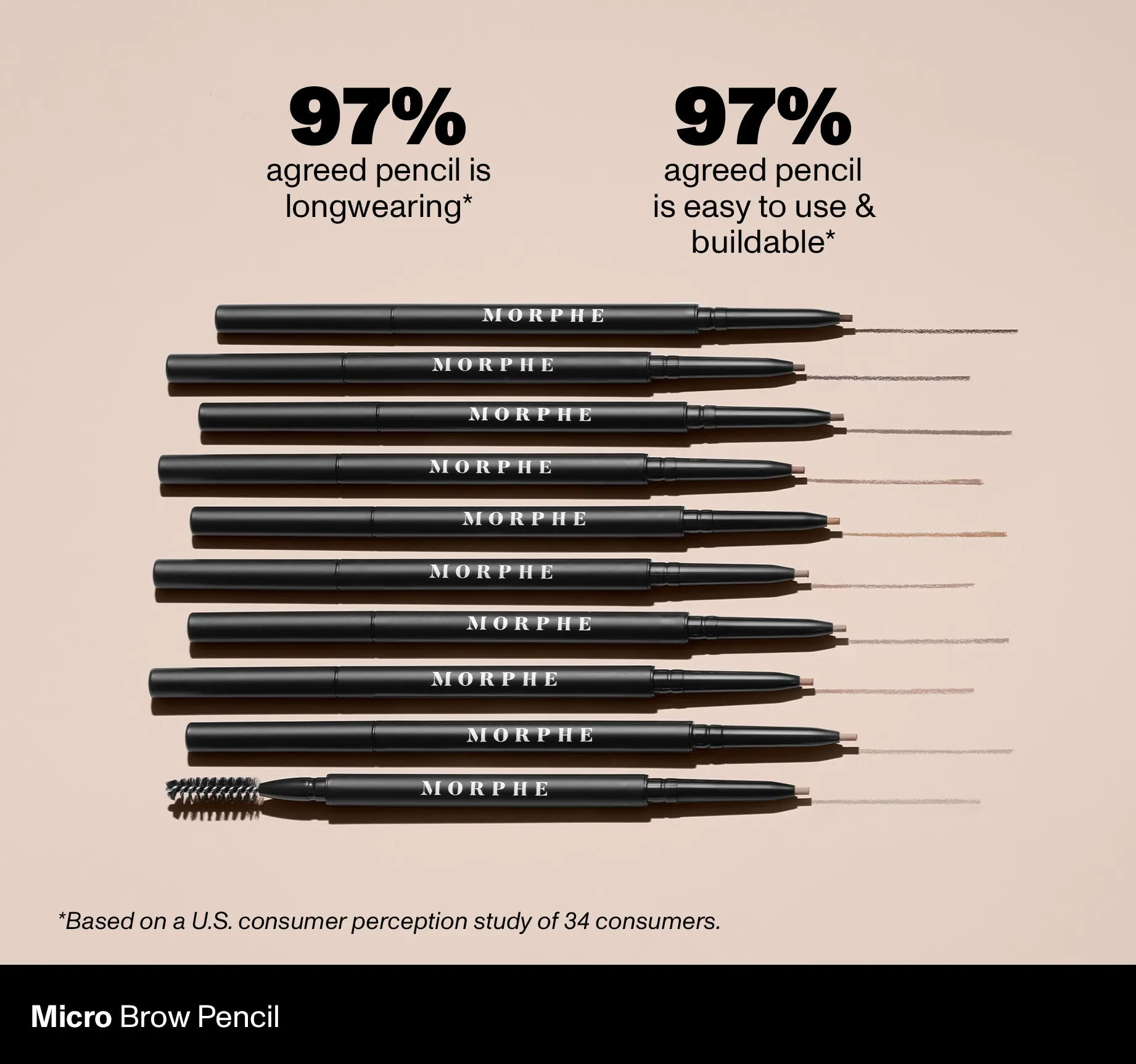 Micro Brow Dual-Ended Pencil & Spoolie - Macadamia