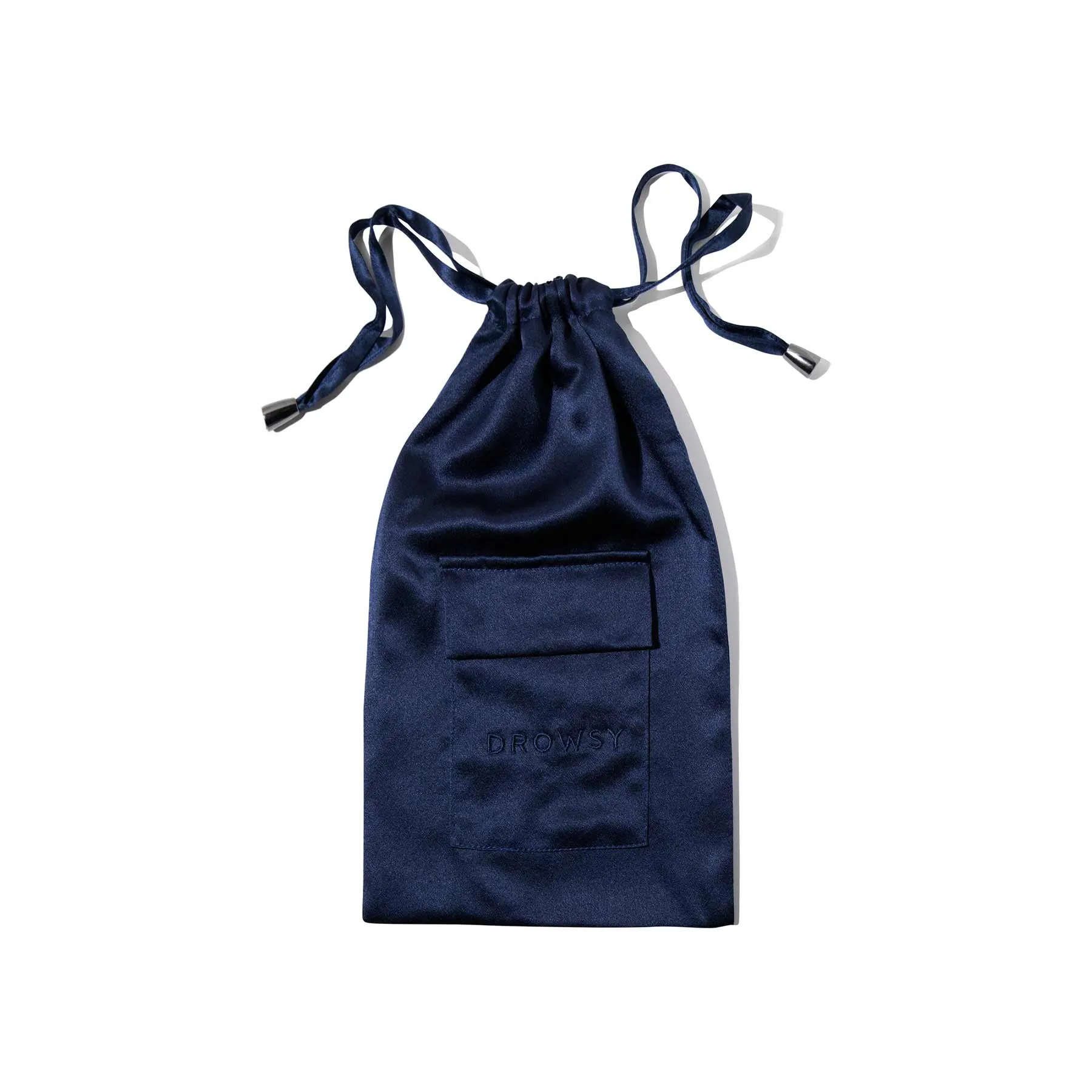 Midnight Blue Silk Carry Pouch