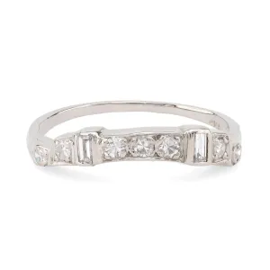 Modern Diamond 14K White Gold Eternity Ring